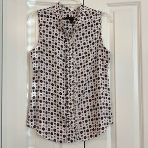 Banana Republic Polka Dot Sleeveless Blouse
